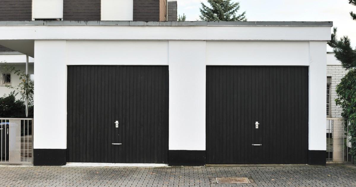 Een garage recent gebouwd.